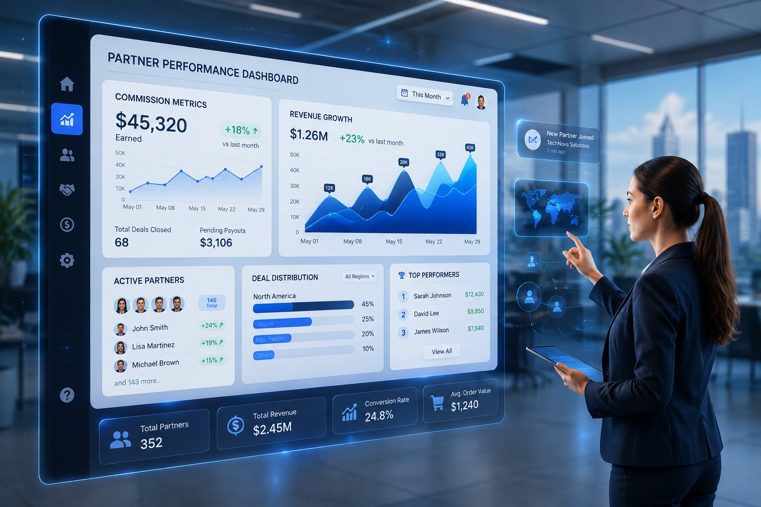 Skirl Partner Performance Dashboard